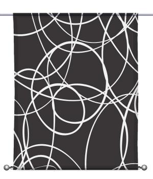 Moderna circle black, Scheibenhänger eckig